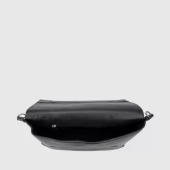 Handbags-Aquatalia Verona Messenger Black